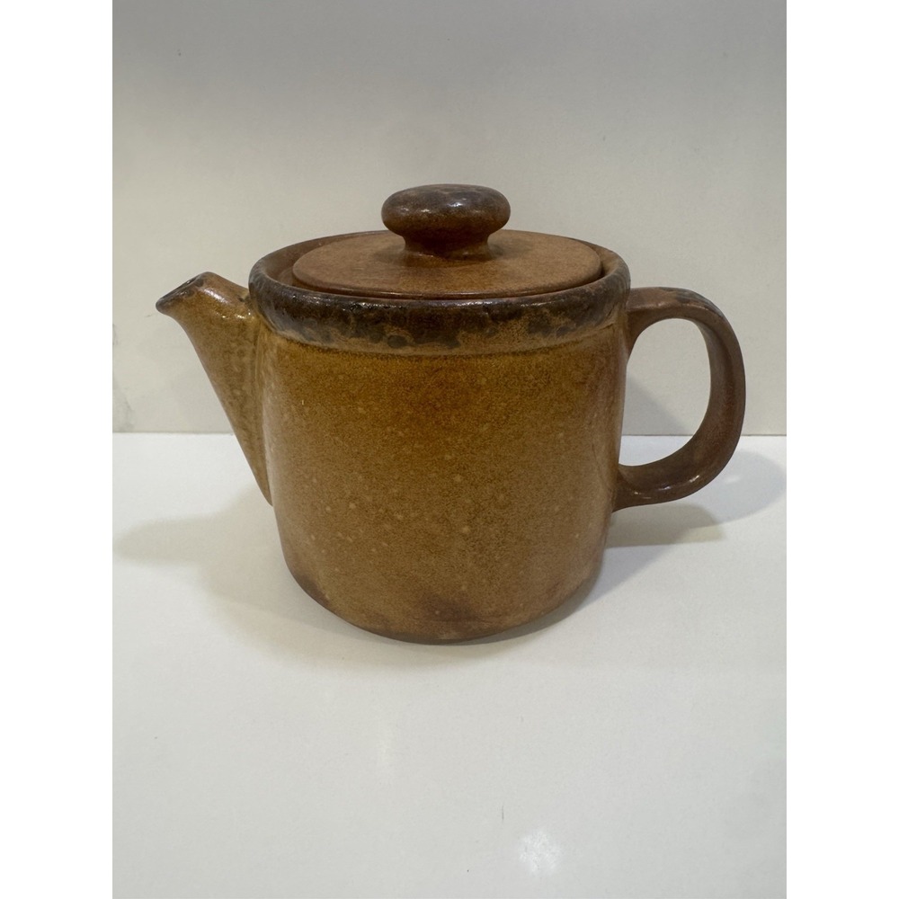 Vintage McCoy MCM Pottery Mesa Canyon Teapot #1418 w/ Lancaster Colony Mark